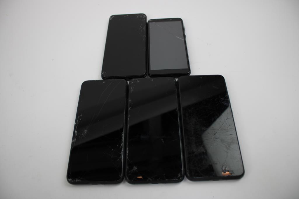 Cloud Mobile Cell Phone Lot, 5 Pieces, Sold For Parts