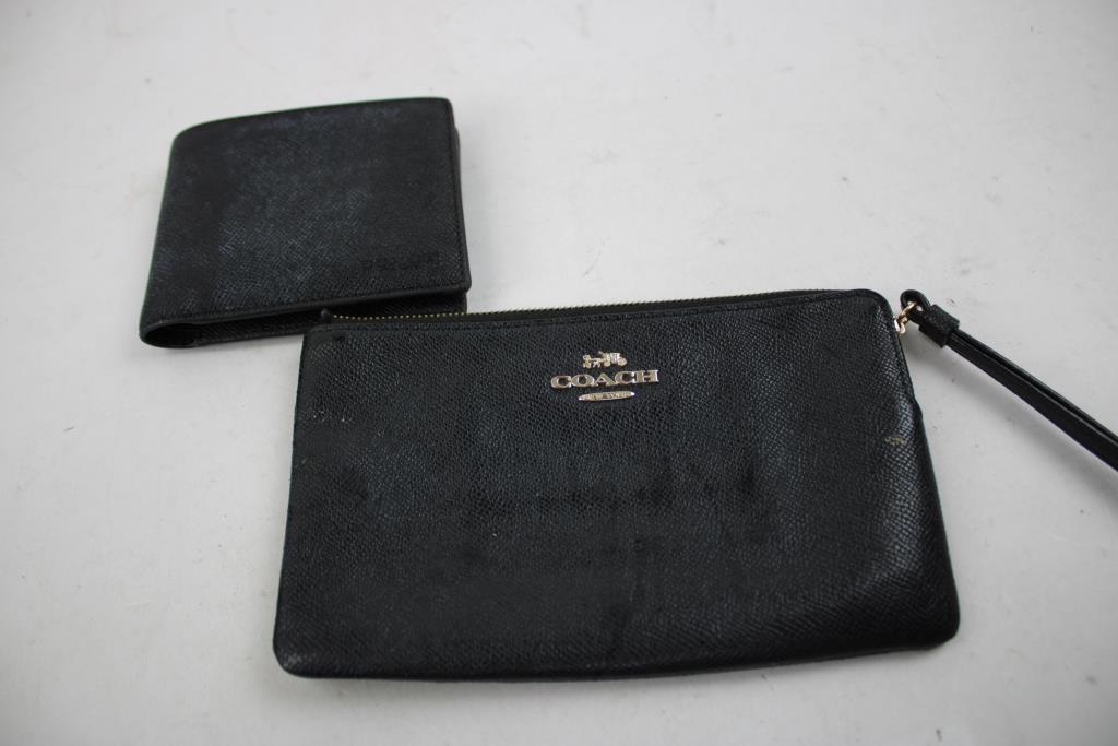 Coach Coin Pouch, Wallet, 2 Pieces