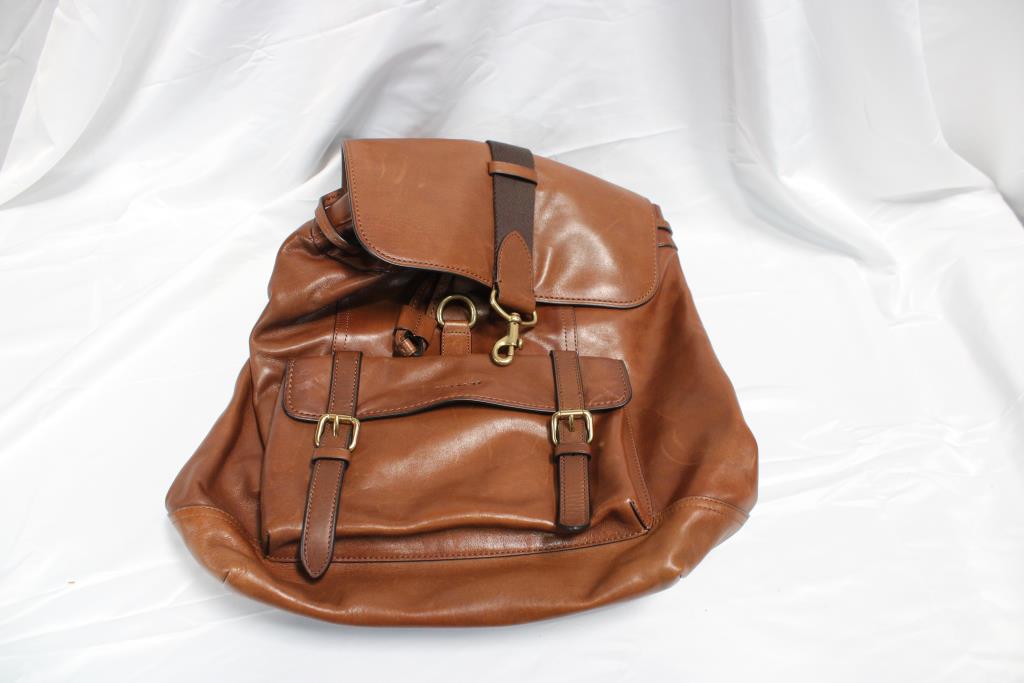Coach Leather Backpack