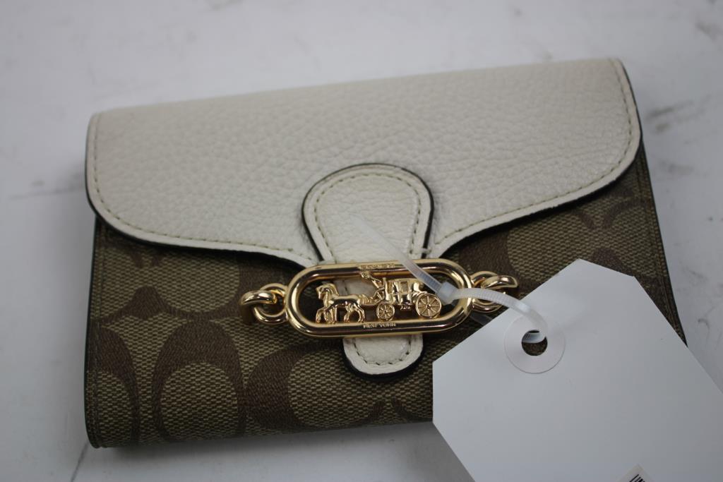 Coach Light Brown/Off-White Wallet