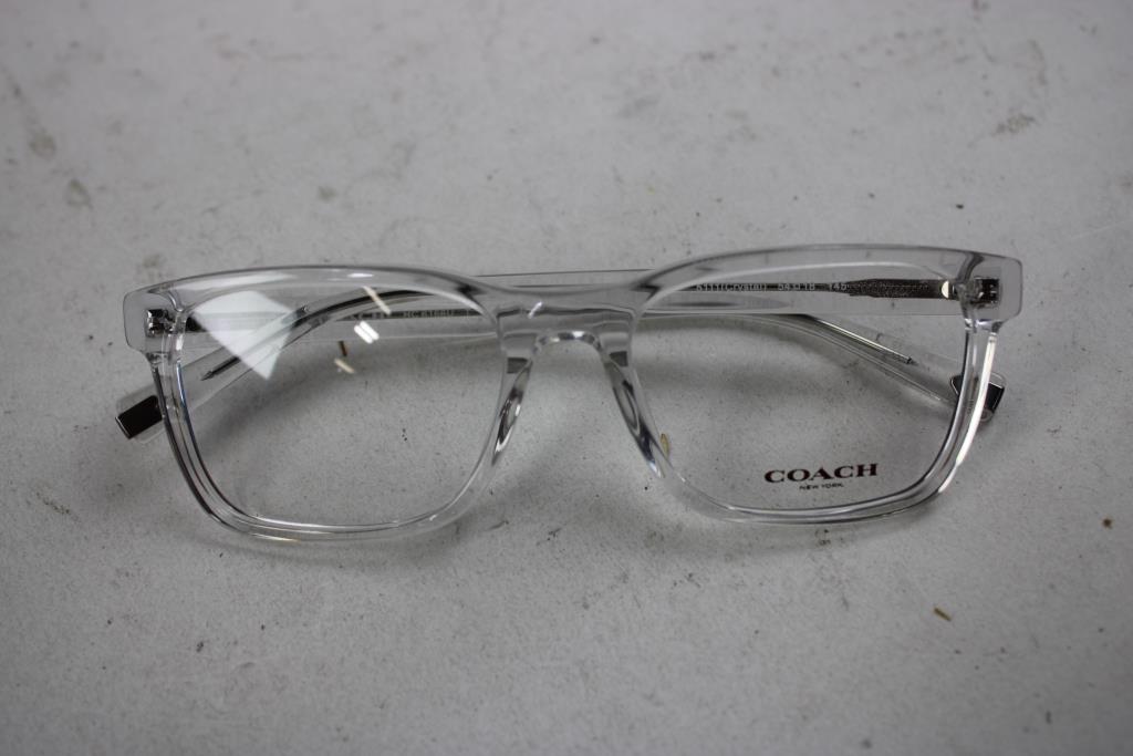 Coach Lightweight Metal & Transparent Framed Eyeglasses