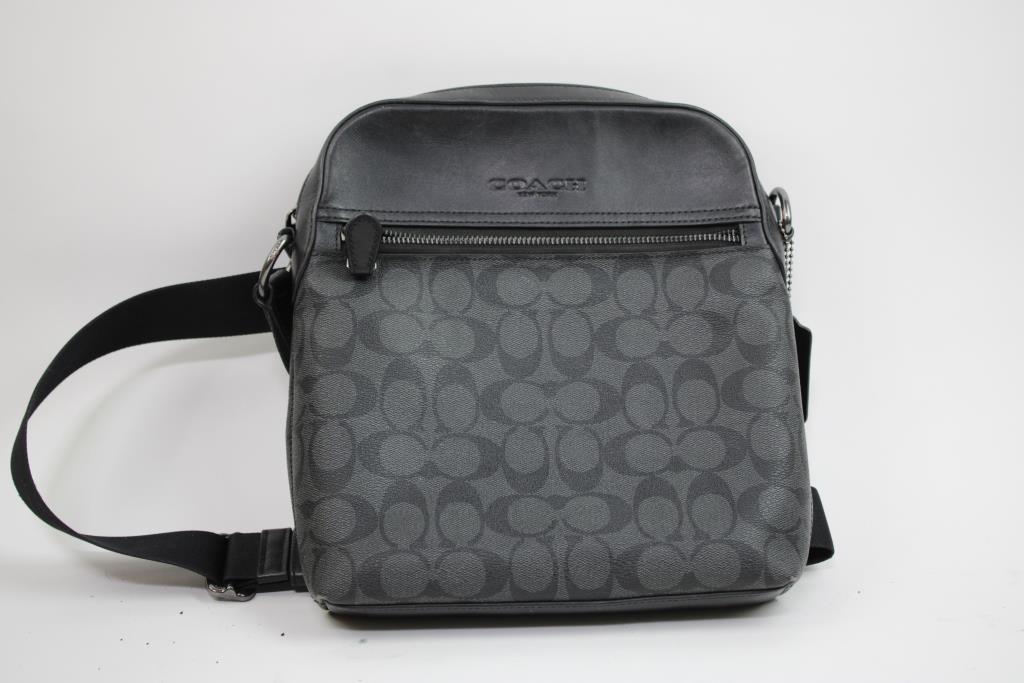 Coach Men's Houston Flight Bag In Signature Canvas