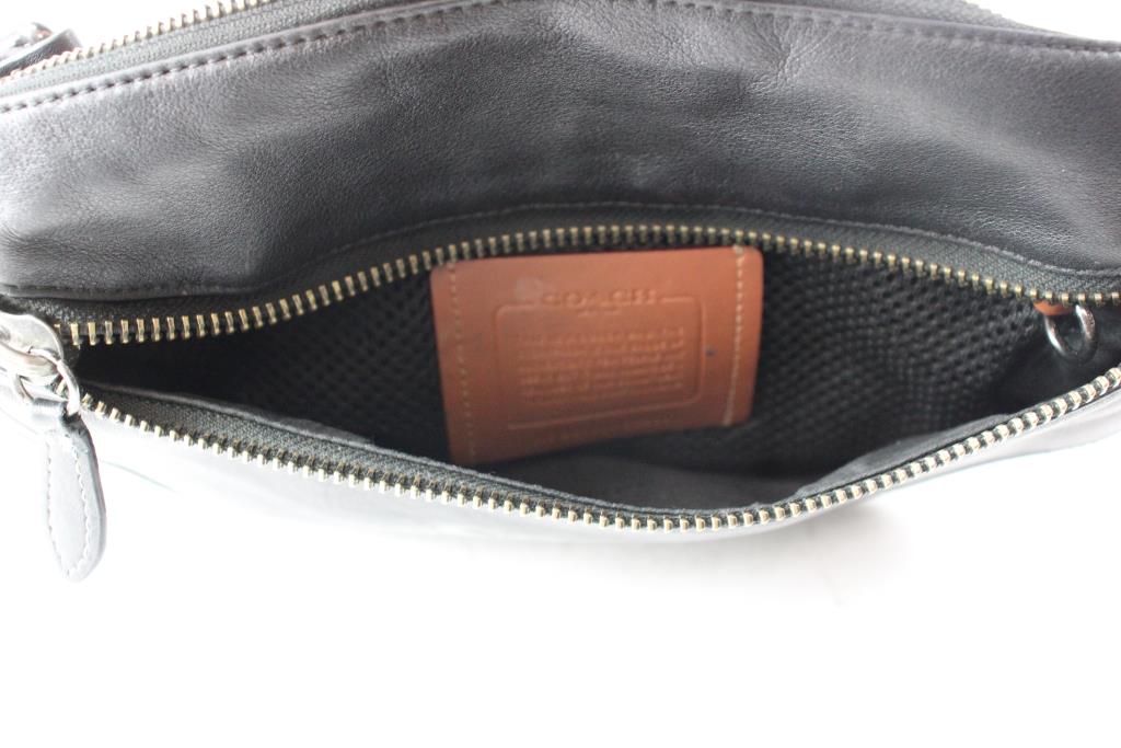 Coach Men's Leather Waist Bag C2291, Black Property Room
