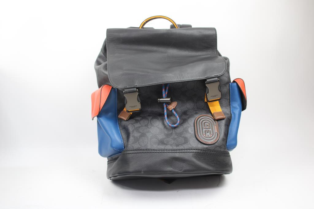 Coach Red/Blue/Black Backpack