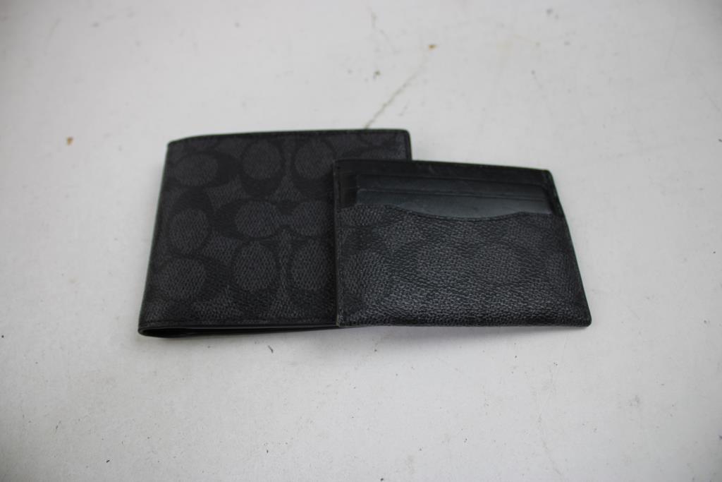 Coach Signature Wallet, Card Holder, 2 Pieces