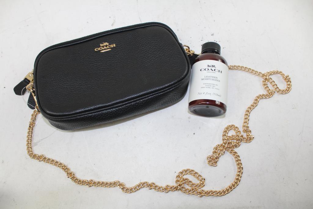 Coach Small Black Bag And Leather Moisturizer Property Room