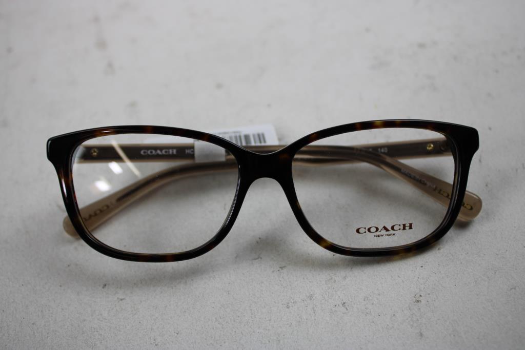 Coach Women's Full-Rim Acetate Cat-Eye Eyeglasses, Dark Tortoise