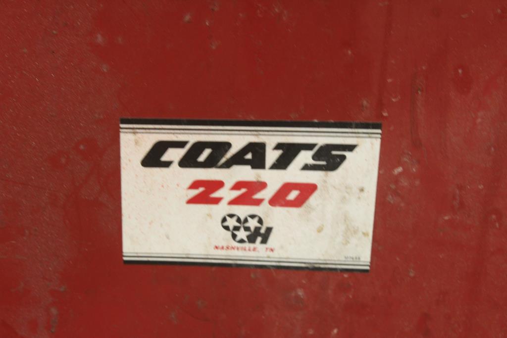 Coats 220 Manual Motorcycle Tire Changer Property Room