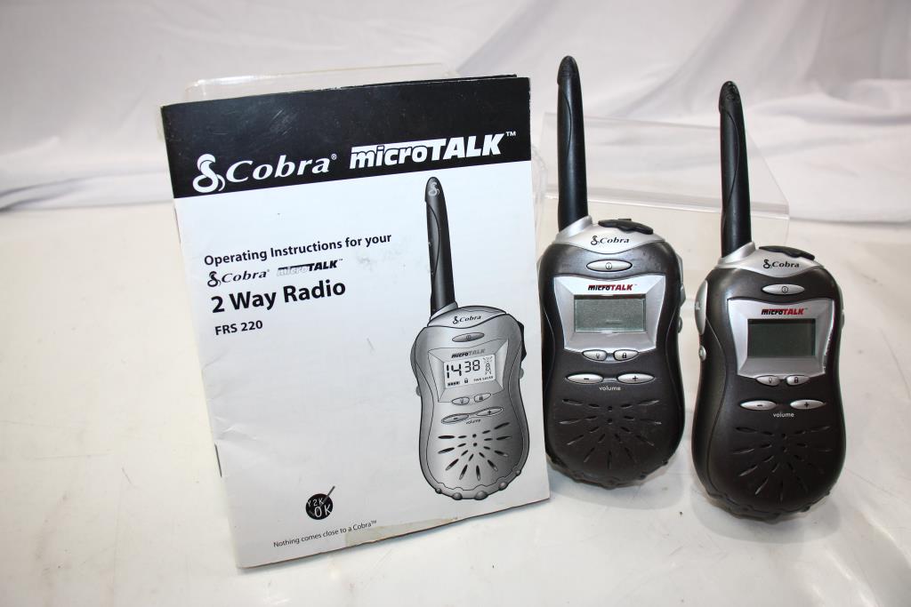 Cobra 2 Way Radio 2 Items Property Room