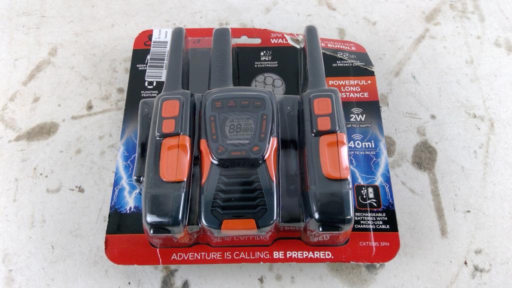 Cobra 3 Piece Walkie Talkie Bundle