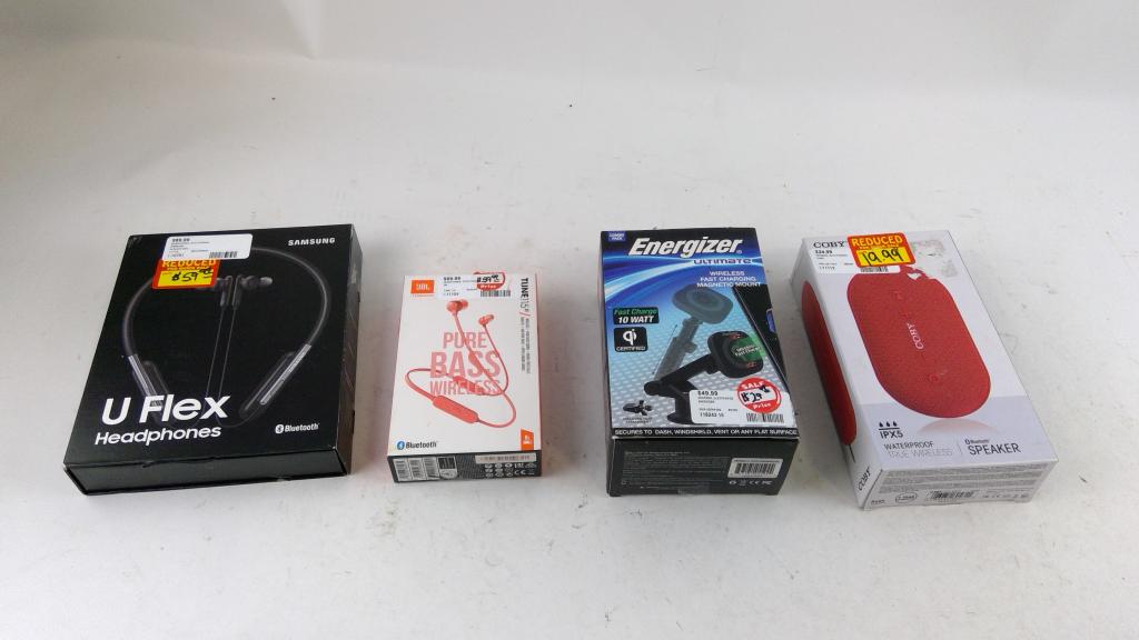 Coby Bluetooth Speaker And More 4 Pieces