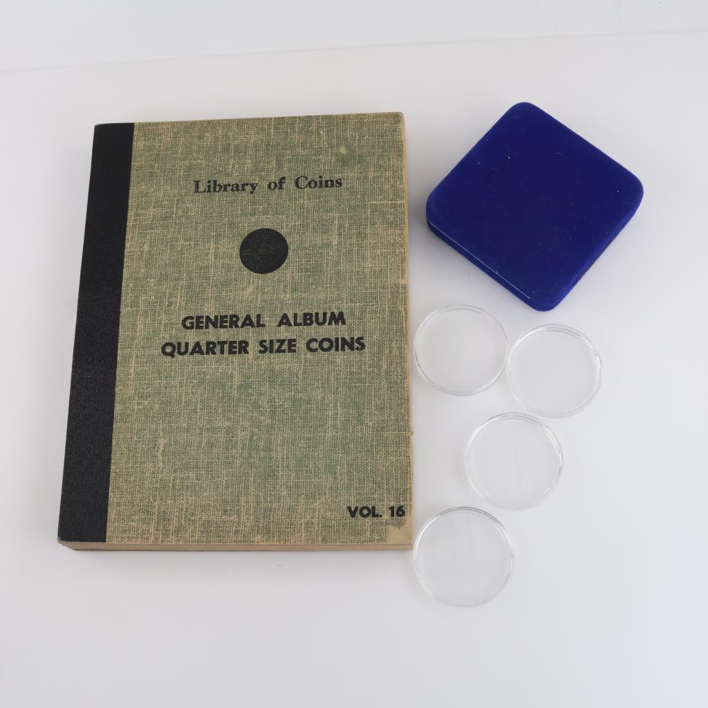Coin Book And Cases, 6 Pieces