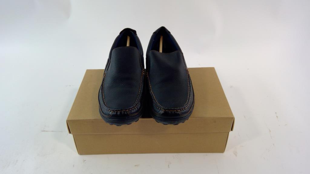 Chaussures Habillées Homme Soft Stags Cole - Taille 10M (US) Noires - Oxford Antidérapantes - Occasion En Très Bon état