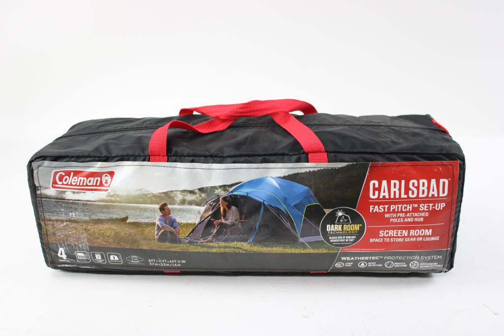 Coleman 4 Person Carlsbad Tent With Screen Room Property Room