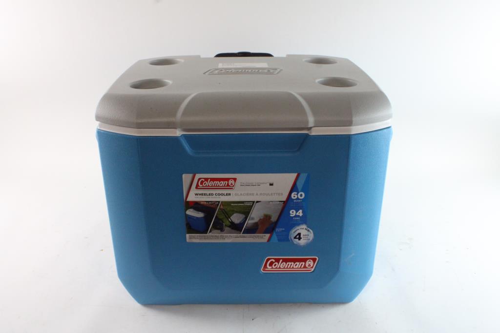Coleman 60 Quart Wheeled Cooler Property Room Coleman 60 quart wheeled cooler property room