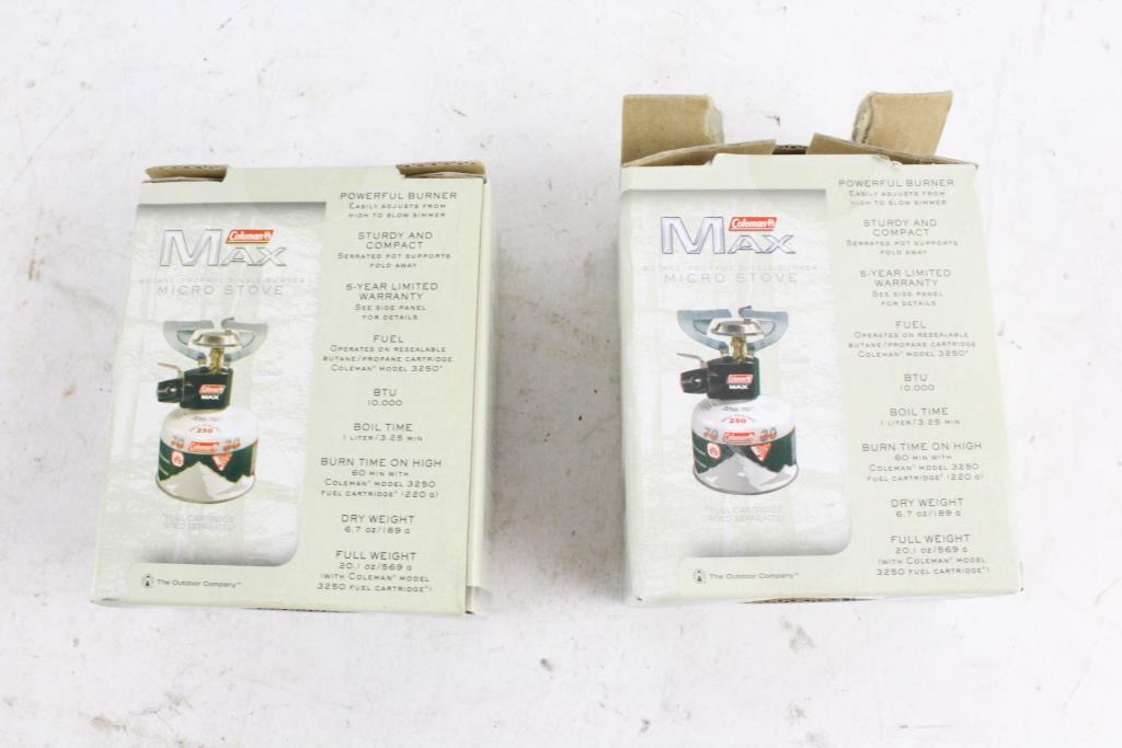 Coleman Max Butane/Propane Single-Burner Micro Stoves, 2 Pieces ...