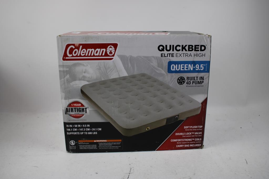 Coleman Quickbed Elite Extra High, Queen 9.5" With Built In 4D Pump