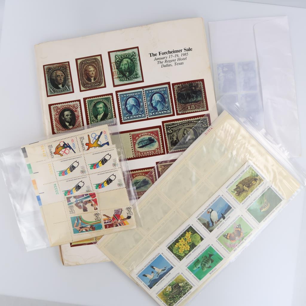 Collectible Book And Stamps, 9+ Pieces