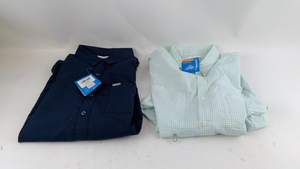Columbia Button Up Shirt Size L 2 Pieces