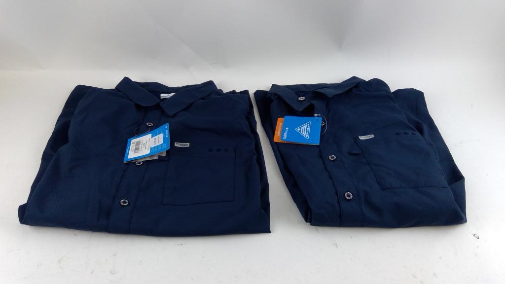 Columbia Button Up Shirt Size L 2 Pieces
