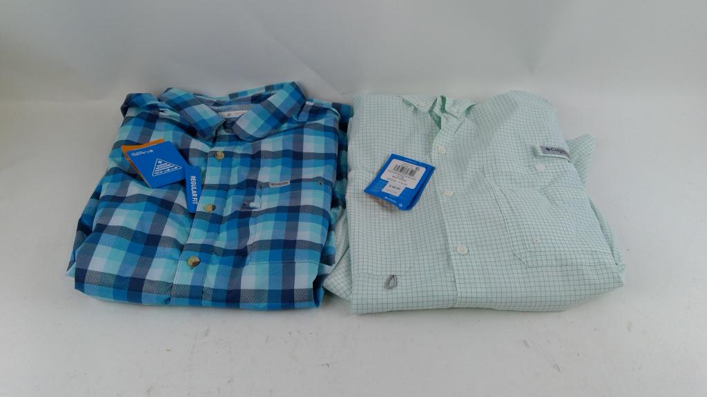 Columbia Button Up Shirt Size L 2 Pieces