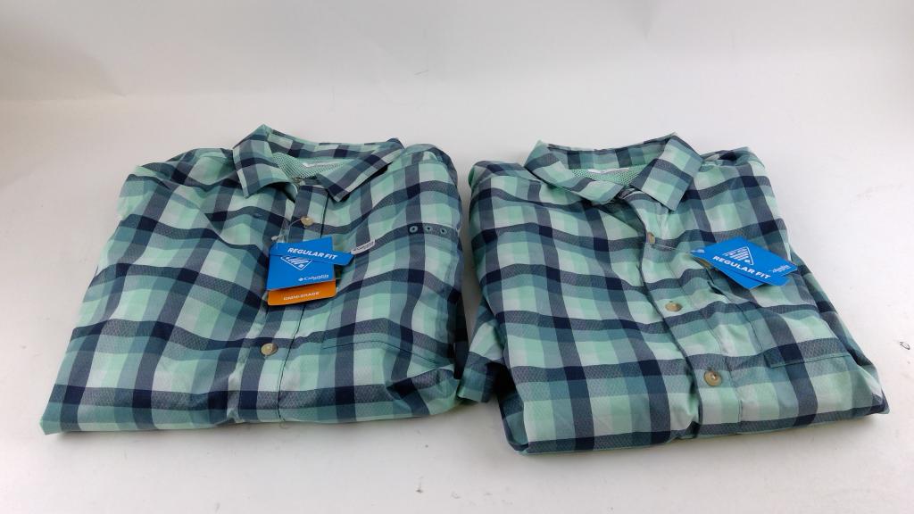Columbia Button Up Shirt Size M 2 Pieces