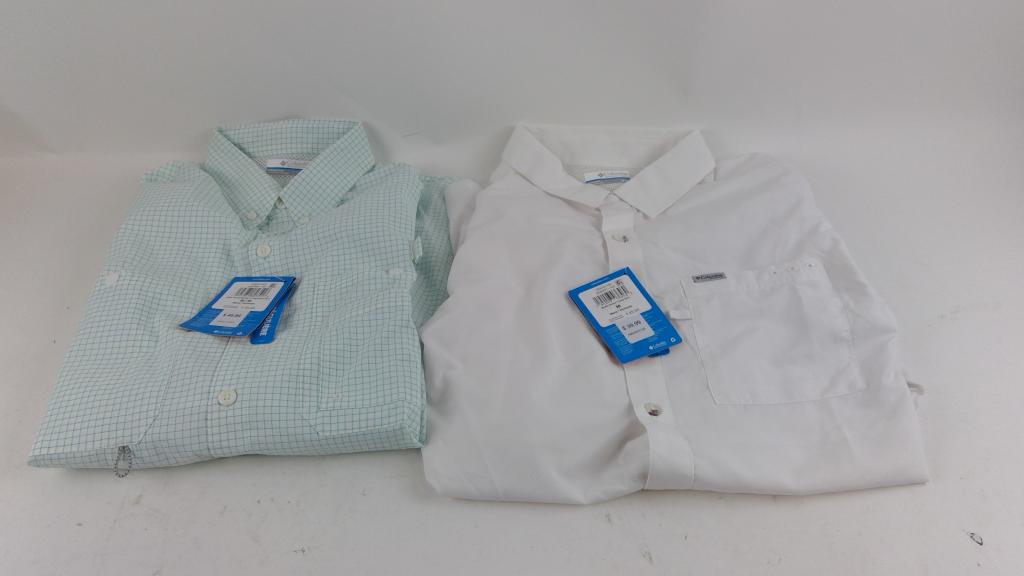 Columbia Button Up Shirt Size M 2 Pieces