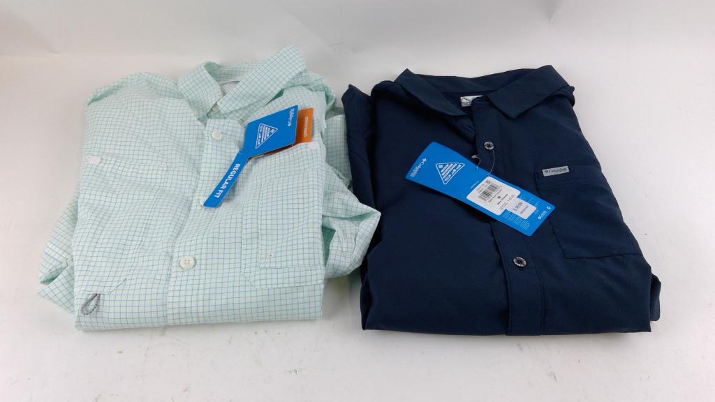 Columbia Button Up Shirt Size M 2 Pieces
