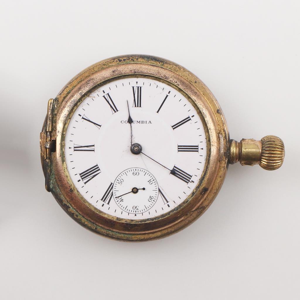 Columbia Watch Co 9kt Gold Pocket Watch Property Room