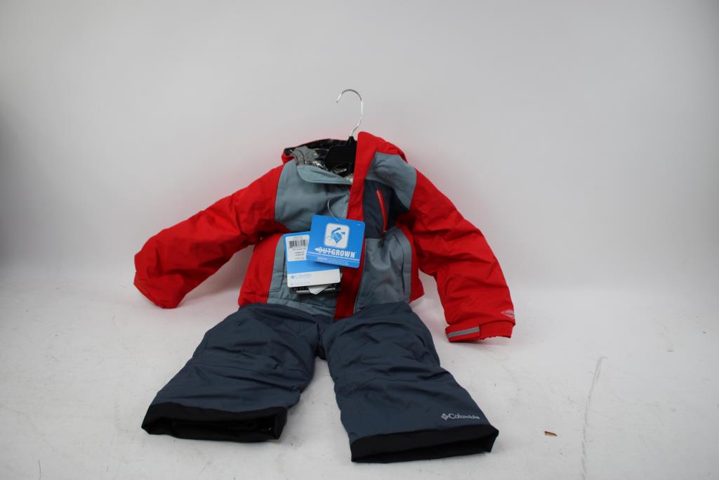 Columbiia Boy's "Buga Set" Omni-Heat Snow Suit Red/Grey 2T