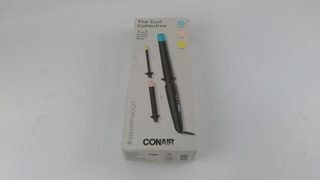 Conair 3 In 1 Ceramic Curling Wand