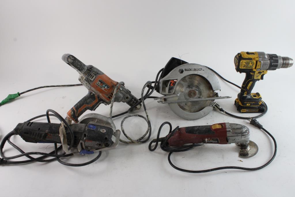 Cordless Drill, Circular Saw & More Tools, 5+ Pieces Property Room