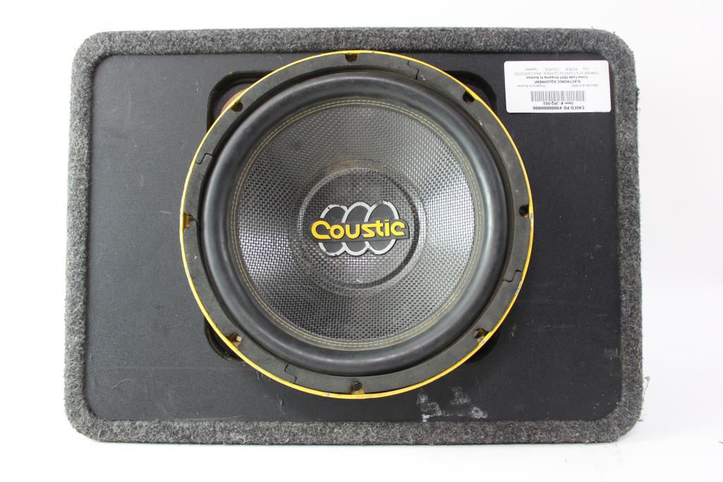 Coustic Car Speaker With Kicker Speaker Enclosure Property Room
