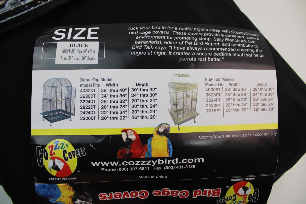 Cozzzy Covers Bird Cage Cover Property Room