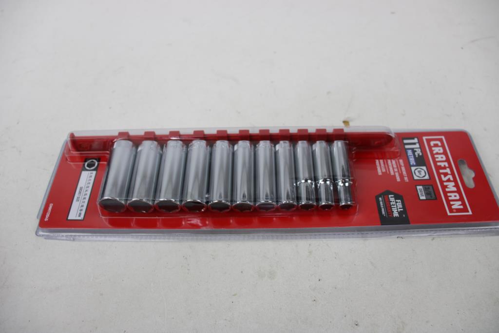 Craftsman 3/8" Drive 11 Pc. Metric Deep Socket Set