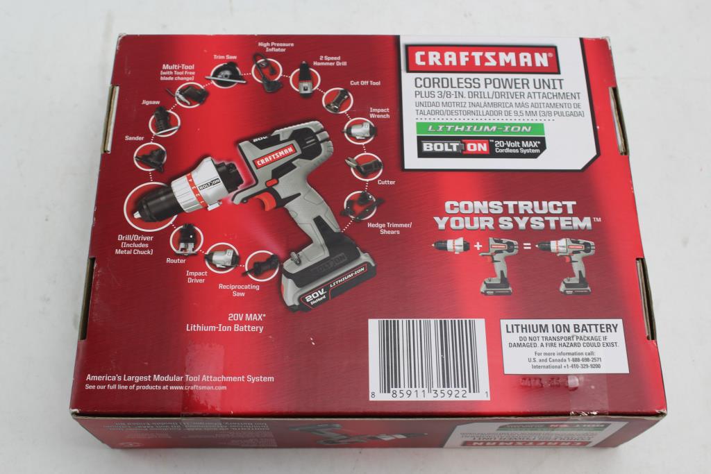Craftsman 46133 Cordless Drill Driver Unit Property Room
