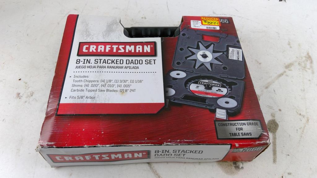 Craftsman 8 In Stacked Dado Set