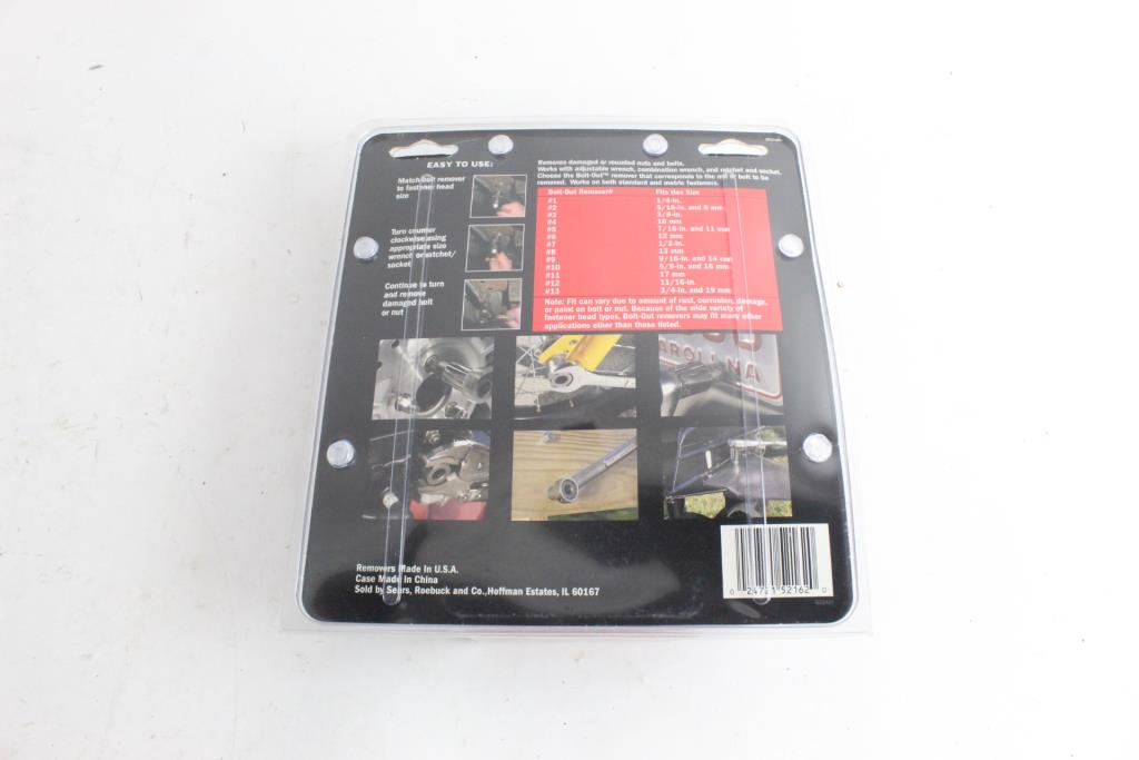 Craftsman BoltOut Damaged Bolt/Nut Remover Set Property Room