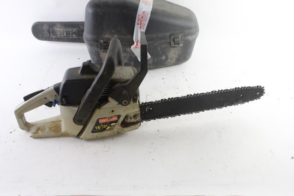 Craftsman Chainsaw With Poulan Pull Start Property Room