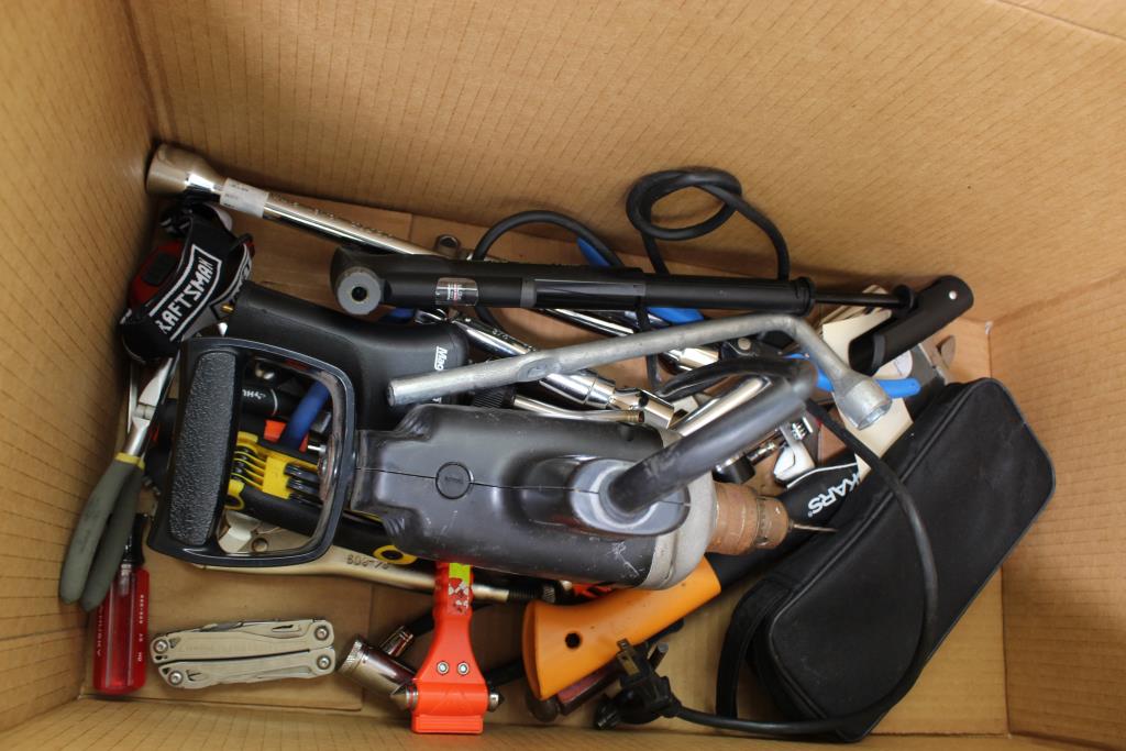 Craftsman Drill, Lug Wrench, Leatherman Multitool, Hatchet And More