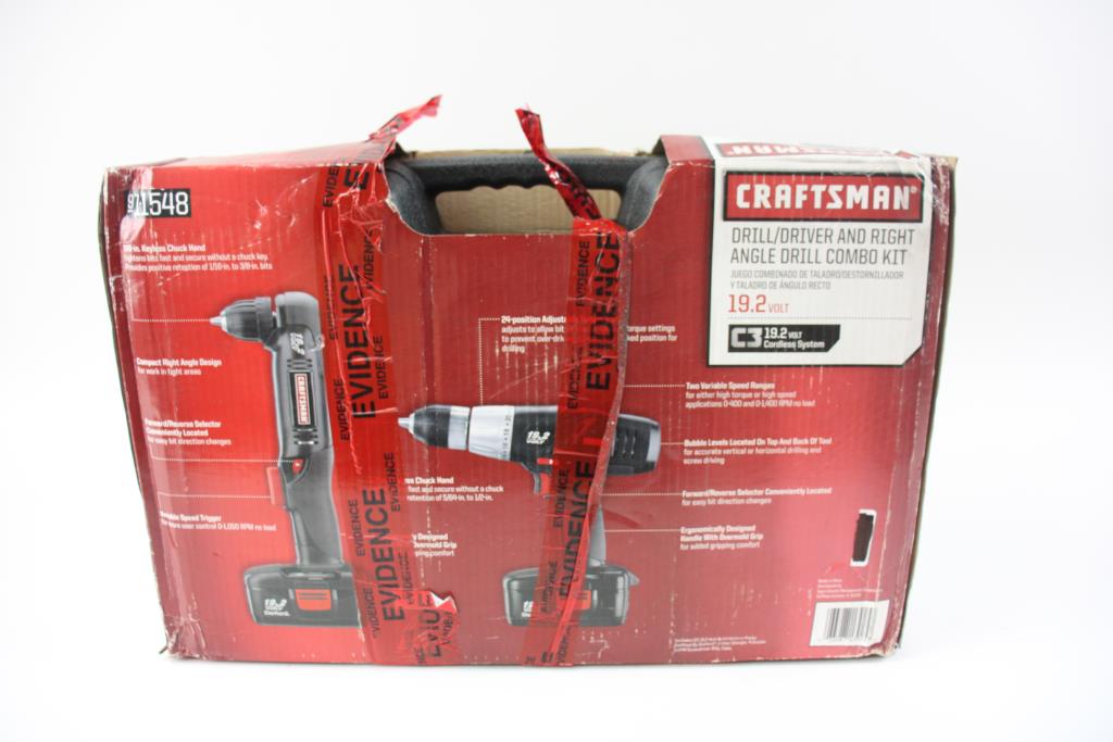 Craftsman Drill/Driver And Right Angle Drill Combo Kit Property Room