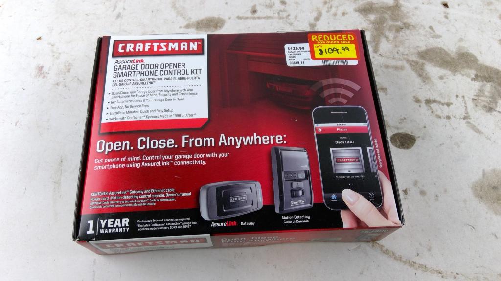 Craftsman Garage Door Opener Smartphone Control Kit