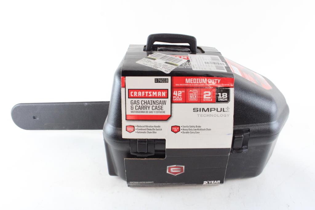 Craftsman Gas Chainsaw With Case Property Room