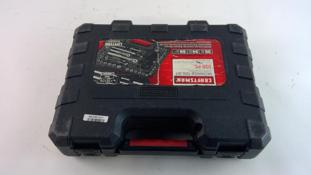 Craftsman Mechanics Tool Set With Case, 30+ Pieces Property Room