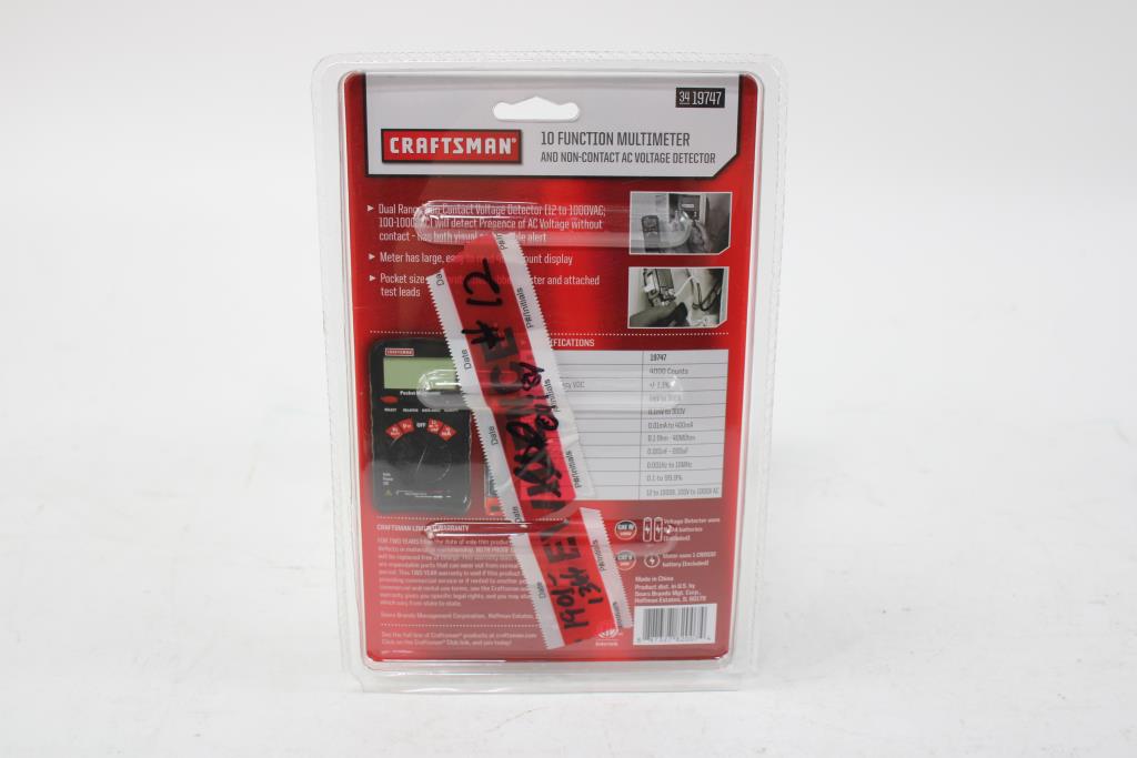 Craftsman Multimeter Non Contact AC Voltage Detector Property Room