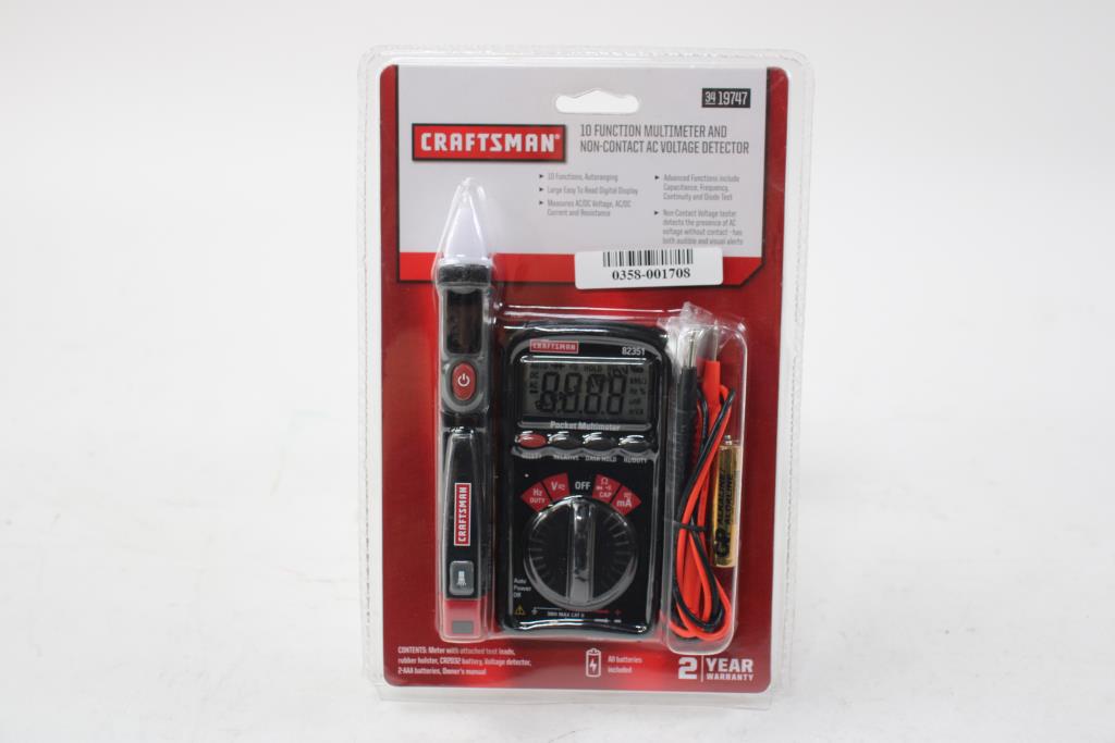 Craftsman Multimeter Non Contact AC Voltage Detector Property Room