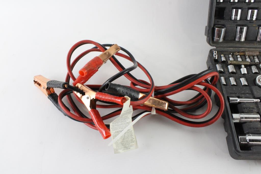 Craftsman Socket Tool Set And Jumper Cables, 2 Pieces Property Room