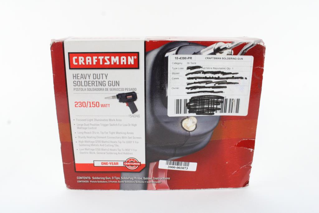 Craftsman Soldering Gun Kit Property Room