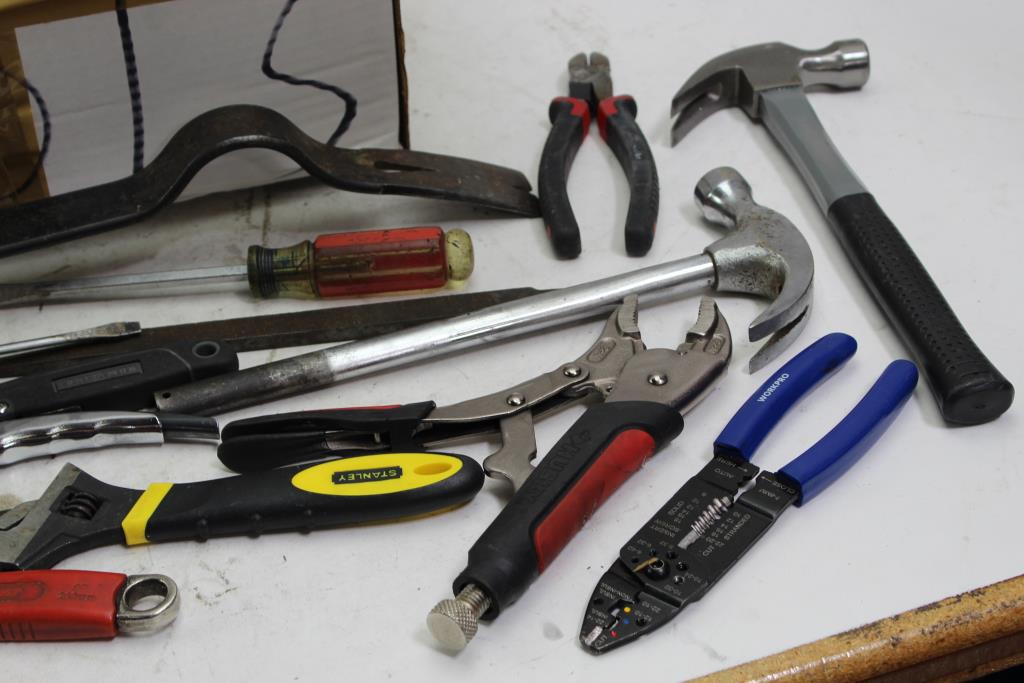 Craftsman, Stanley And More Assorted Hand Tools, 12+ Pieces Property Room