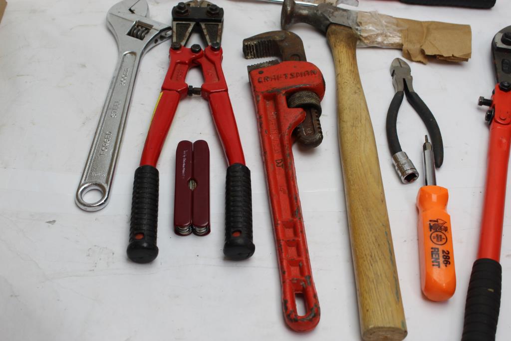 Craftsman, Toolsmith, Napa+ More Assorted Tools 10+ Pieces | Property Room